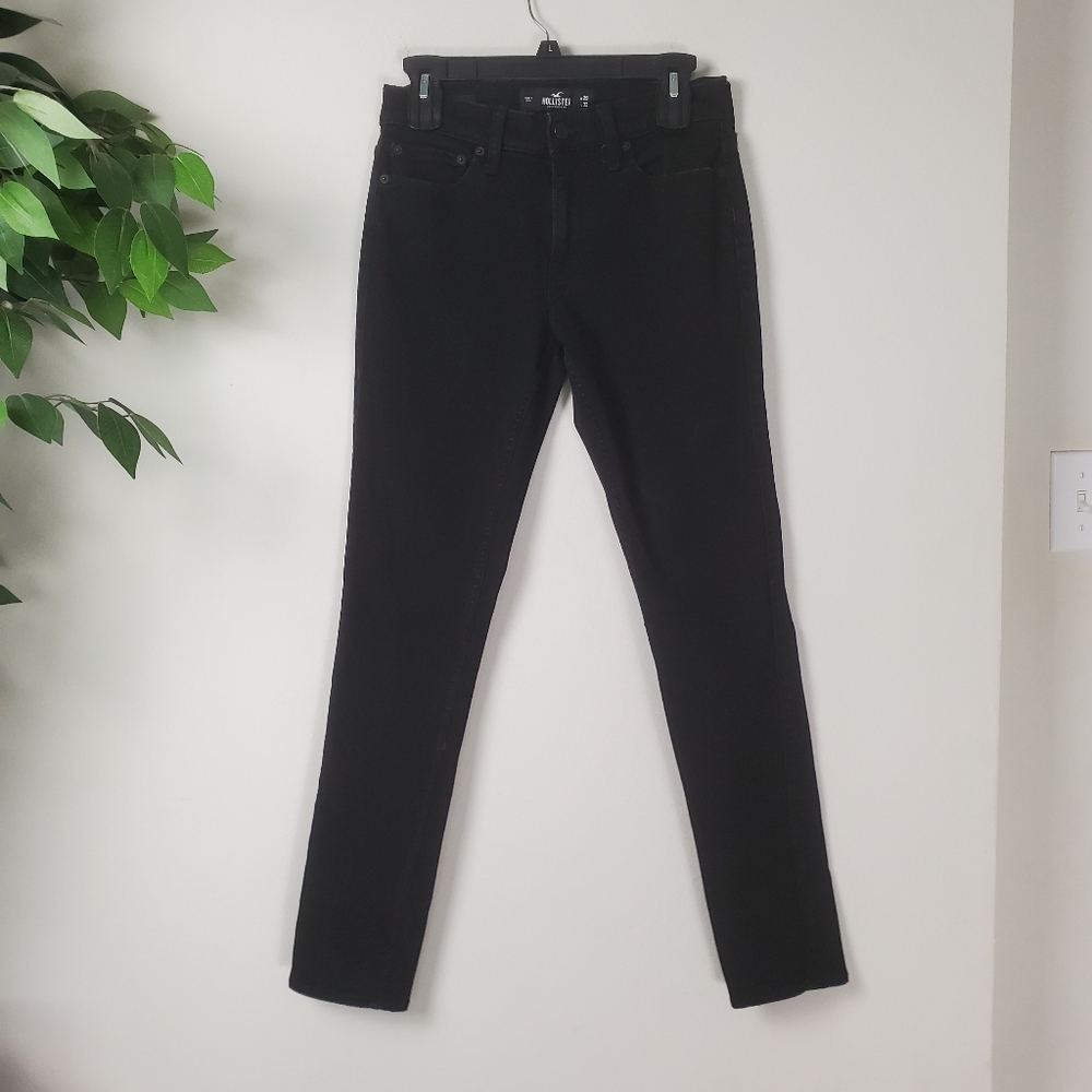 Hollister Advanced Stretch Skinny Jean Black Denim Men's Size 29 X 32
